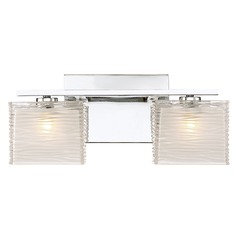 Westcap Polished Chrome 2-Light Bathroom Light by Quoizel Lighting