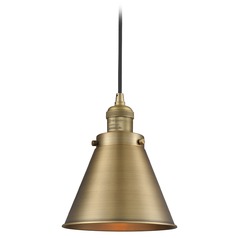 Appalachian Brushed Brass Mini Pendant by Innovations Lighting