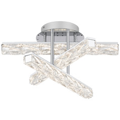 Quoizel Lighting Comet Polished Chrome LED Semi-Flushmount Light