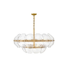 Lillia 36-Inch Chandelier in Heritage Brass by Fredrick Ramond