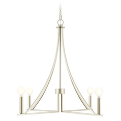 Meridian Brushed Nickel Chandelier