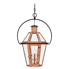 Burdett 28-Inch High Pendant in Aged Copper by Quoizel Lighting