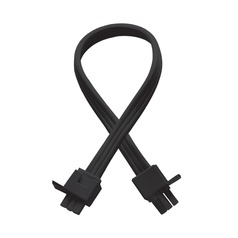 Black 12-Inch Interconnect Cable for Light Barby WAC Lighting