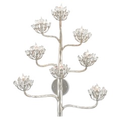 Currey and Company Marjorie Skouras Agave Americana Silver Leaf Sconce