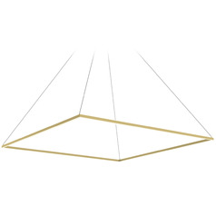 Piazza Brushed Gold LED Pendant by Kuzco Lighting
