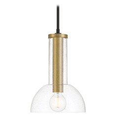 Designers Fountain Nova Matte Black Mini-Pendant Light with Bowl / Dome Shade