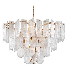 Corbett Lighting Piemonte Gold Leaf Chandelier