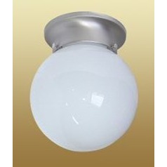 6-Inch Globe Flush Mount in Matte Nickel by Capital Lighting
