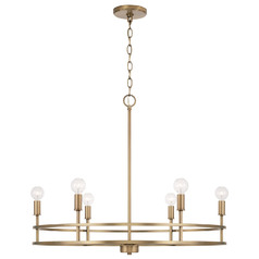 Fuller 6-Light Chandelier in Brass by HomePlace by Capital Lighting