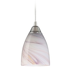 Pierra Satin Nickel Mini-Pendant Light  - Includes Recessed Adapter Kit