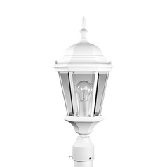 Welbourne Post Light in Textured White by Progress Lighting