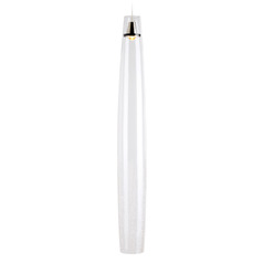 Coda Large LED Pendant in Satin Nickel by Visual Comfort Modern
