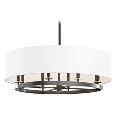 Durham Aged Old Bronze Pendant with Oval Shade by Hudson Valley Lighting