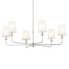 Pallas 6-Light Chandelier in Polished Nickel by Kichler Lighting