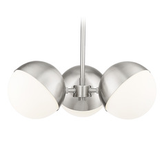 Z-Lite Realm Sphere Brushed Nickel Mini-Chandelier