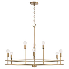 Fuller 9-Light Chandelier in Brass by HomePlace by Capital Lighting