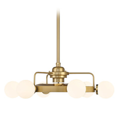 Savoy House Lighting Gibson Warm Brass LED Ceiling Fan with Light