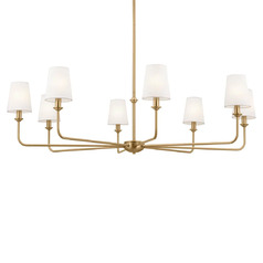 Pallas 8-Light Chandelier in Brushed Natural Brass by Kichler Lighting