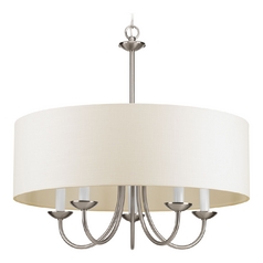 Drum Pendant in Brushed Nickel by Progress Lighting