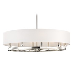 Durham Polished Nickel Pendant by Hudson Valley Lighting