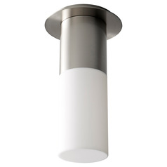 Pilar Large Acrylic Ceiling Mount in Satin Nickel by Oxygen Lighting