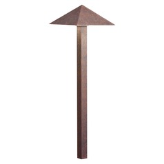 Pyramid 12V LED Path Light in Textured Tannery Bronze 2700K by Kichler Lighting