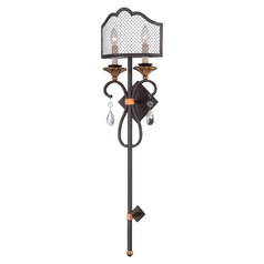 Cortona French Bronze with Gold Highlight Sconce by Metropolitan Lighting