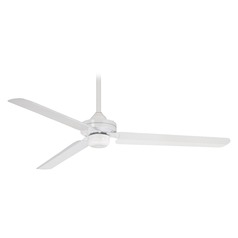 Steal 54-Inch Indoor Ceiling Fan in Flat White by Minka Aire