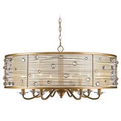 Joia 8-Light Chandelier in Peruvian Gold by Golden Lighting