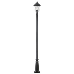 Armstrong Black Post Light by Z-Lite