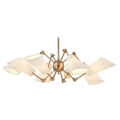 Buckingham 8-Light Chandelier in Aged Brass by Hudson Valley Lighting