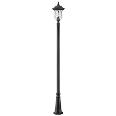 Armstrong Black Post Light by Z-Lite