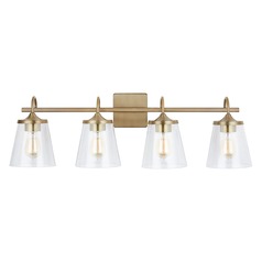 Jayne 33.25-Inch Vanity Light in Aged Brass by Capital Lighting