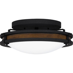 Gainsborough 15-Inch Flush Mount in Natural Iron by Quoizel Lighting