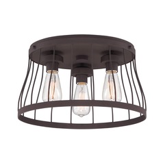 Designers Fountain Brooklyn Bronze Flushmount Light
