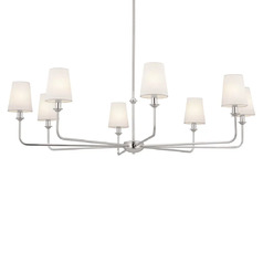 Pallas 8-Light Chandelier in Polished Nickel by Kichler Lighting