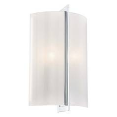 Sconce Wall Light with White Glass in Chrome by Minka Lavery