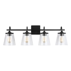 Jayne 33.25-Inch Vanity Light in Matte Black by Capital Lighting