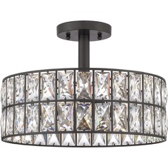 Coffman Western Bronze Semi-Flush by Quoizel Lighting