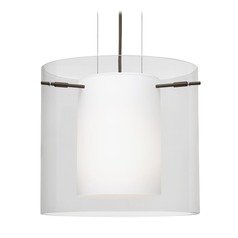 Besa Lighting Pahu Bronze LED Pendant Light