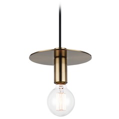 Kasa Aged Gold Mini Pendant by Matteo Lighting