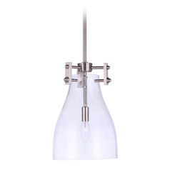 Chardonnay Brushed Polished Nickel Mini Pendant by Craftmade Lighting