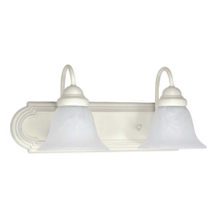 Bathroom Light in Textured White by Nuvo Lighting