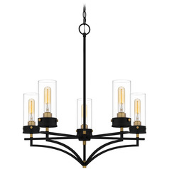 Quoizel Lighting Hillside Matte Black Chandelier