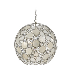 Palla Crystal Chandelier in Antique Silver by Crystorama Lighting