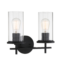Haisley 2-Light Vanity Light in Coal by Minka Lavery