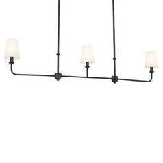 Pallas 3-Light Linear Chandelier in Black by Kichler Lighting
