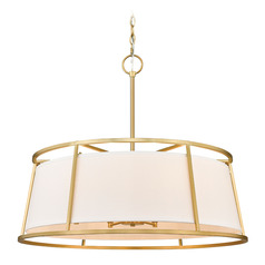 Lenyx Rubbed Brass Pendant by Z-Lite