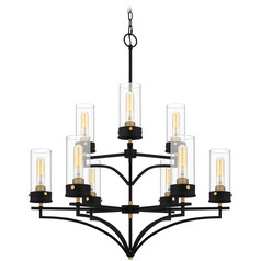 Quoizel Lighting Hillside Matte Black Chandelier