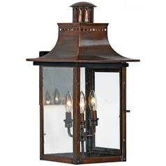 Chalmers Outdoor Wall Light in Aged Copper by Quoizel Lighting